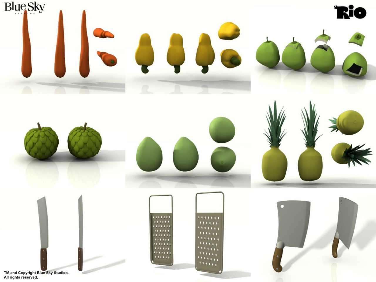 Fruit props :: modeled by Ramón López