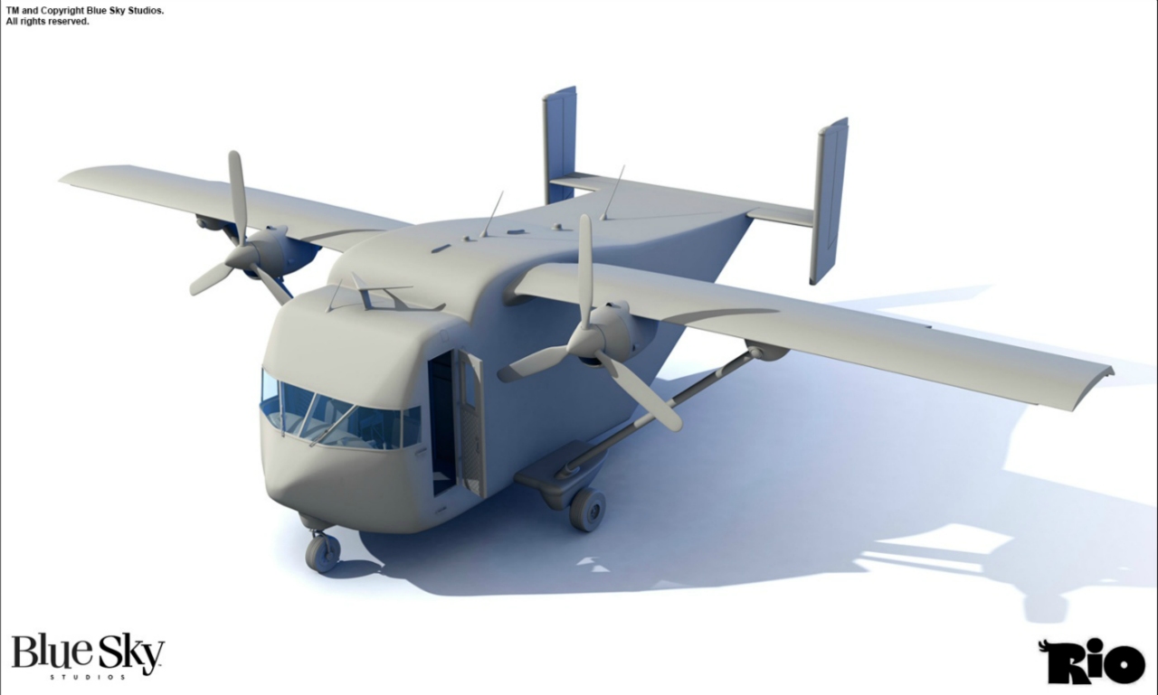 Smuggler's plane :: modeled by Ramón López